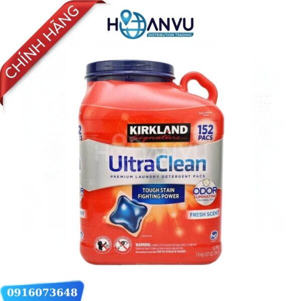 Viên Giặt Kirkland Signature Ultra Clean 152 viên