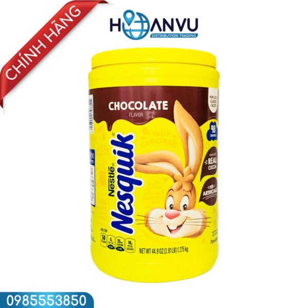 Bột Socola Nestle Nesquik Chocolate Flavor Mỹ 1.275kg