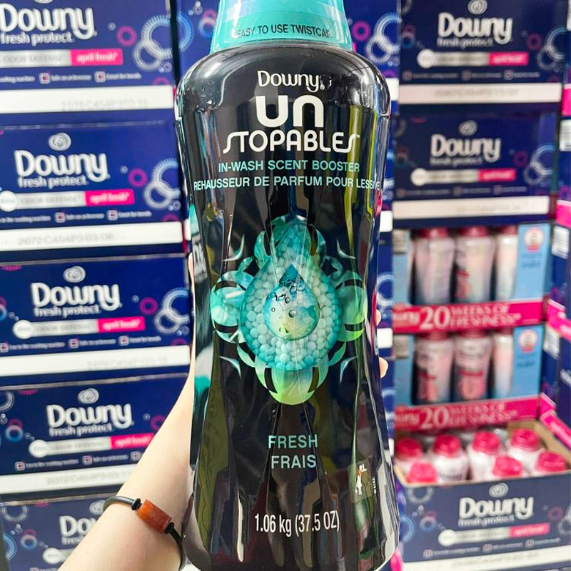 Hạt xả vải Downy Unstopables in-Wash Scent Booster Beads Fresh (Xanh) 1.06kg