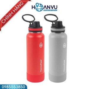 Bình Giữ Nhiệt Thermoflask Stainless Steel Insulated Water Bottles, 1.2l, Set 2 Bình Đỏ, Xám