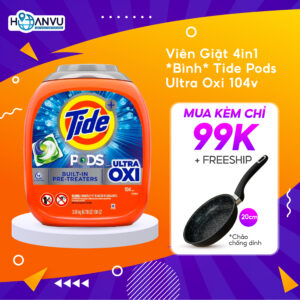 Bình Viên Giặt Xả Tide Pods Ultra Oxi 4in1