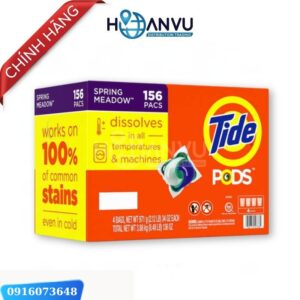 Viên Giặt Xả Tide Pods 3in1 Spring Meadow Thùng 156 viên