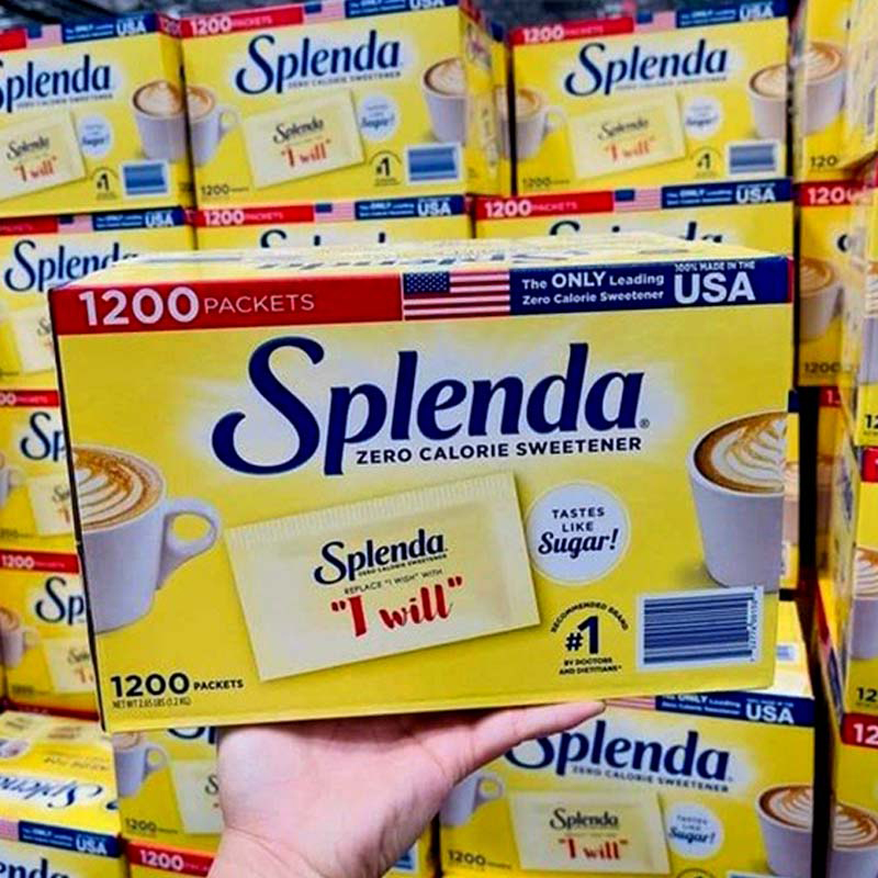 Thùng Đường ăn kiêng Splenda Zero Calorie Sweetener, 1200 gói - Mẫu mới