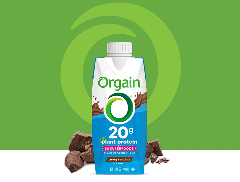 Sữa Orgain Plant Based Protein Shake Chocolate Hương Socola, 330ml x 18