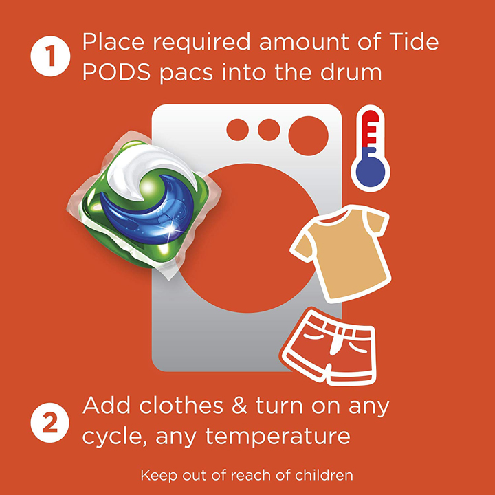 Viên giặt Tide Pods 4 in 1 & Downy April Fresh HE Laundry Detergent, 104 viên