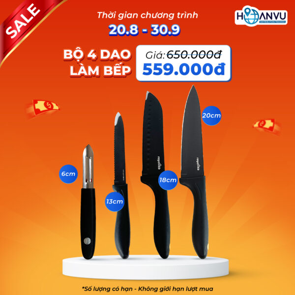 QK1 - COMBO DAO ĐA NĂNG 4 MÓN CHỈ 559K 