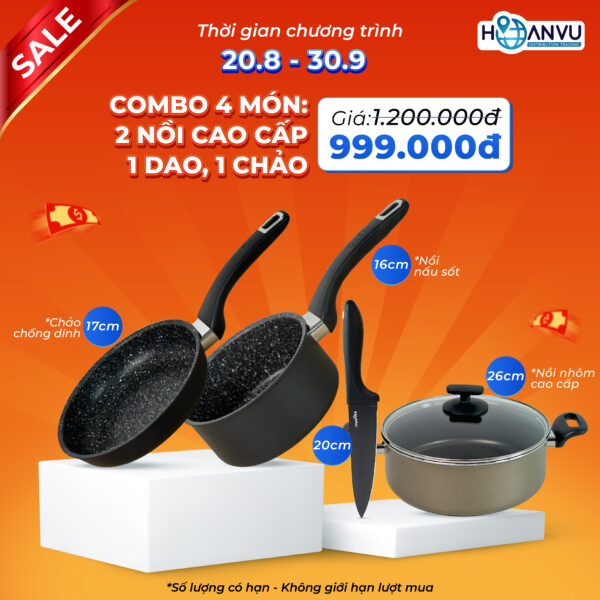 QK4 - COMBO 4 MÓN GIA DỤNG NHÀ BẾP CHỈ 999K