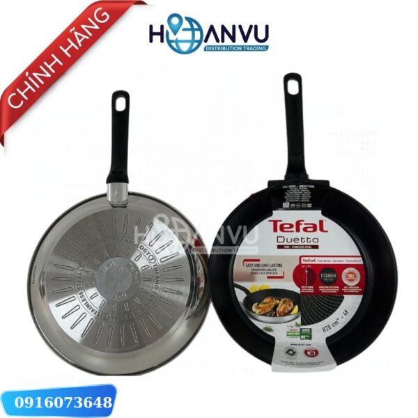 chảo chống dính thép không gỉ Tefal